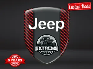 Jeep Domed Decals Sticker Car Durable Premium Minimal